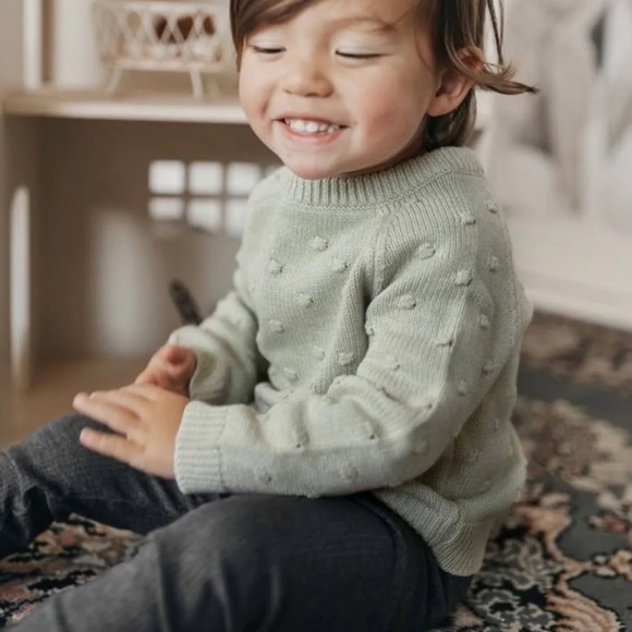 Jamie Kay Other - Jamie Kay Organic Cotton Dotty Knit Sweater in Alfalfa Marle - NWOT